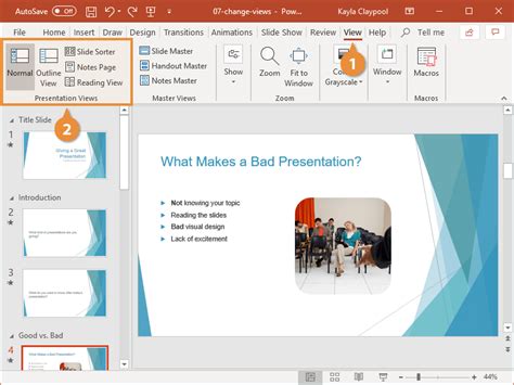 Image result for Normal View in PowerPoint