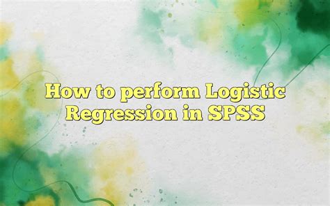 Toradh íomhá ar Multiple Logistic Regression in SPSS