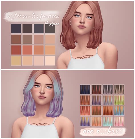 Image result for Custom Content Cute Hair Pinterest Sims 4
