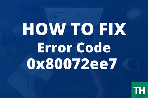 Image result for Error Code 0x80072EE7
