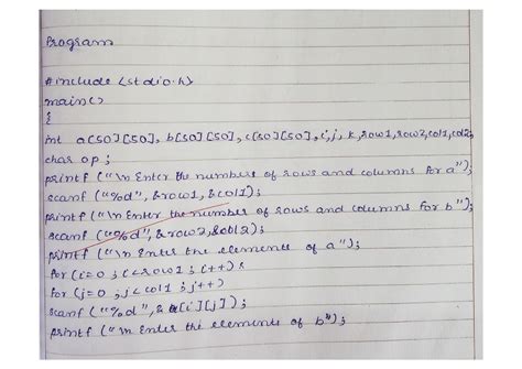 Toradh íomhá ar Addition of Matrix C Program