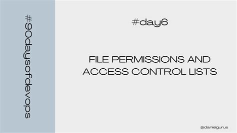 Afbeeldingsresultaten voor File System Access Control List