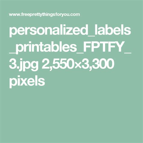 Printable Labels Personalized に対する画像結果