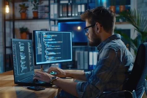 Toradh íomhá ar A Developer Coding