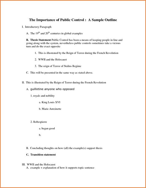 Example of APA Style Research Paper Outline に対する画像結果