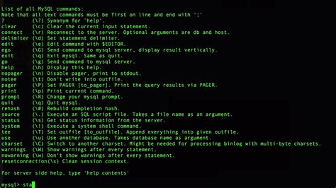 MySQL Command Line Syntax に対する画像結果