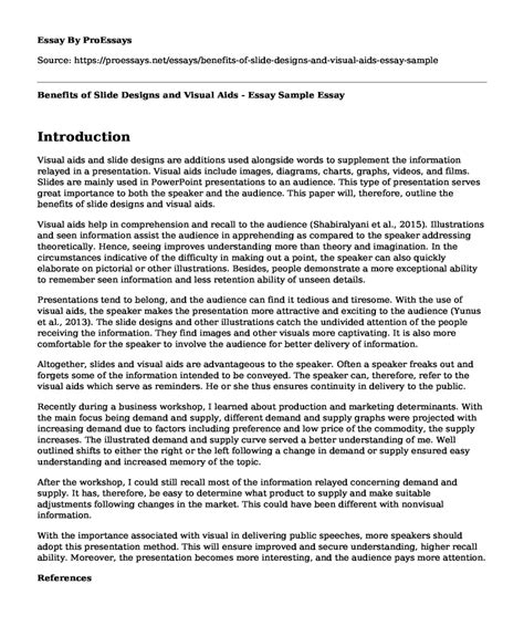 Image result for Example of a Visual Essay Slide