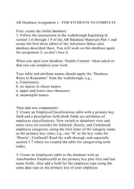 Bildergebnis für Database Assignment