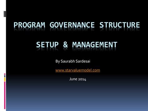 Image result for Program Governance Structure