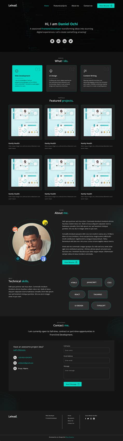 Image result for Front End Developer Profile