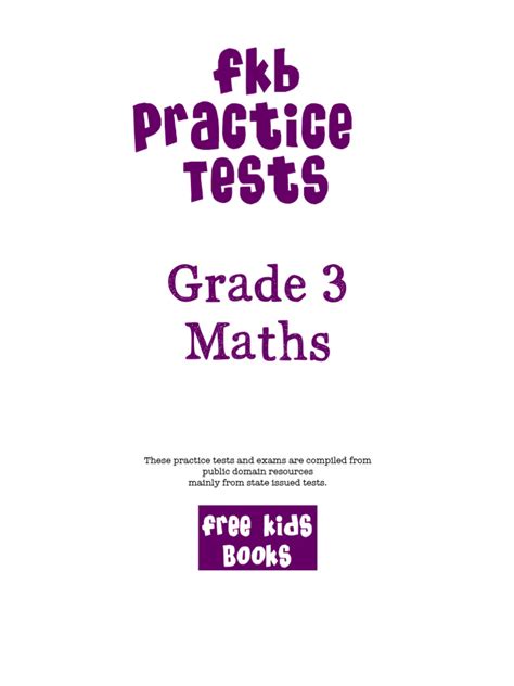 Image result for Math Tests for 3rd Graders Printable