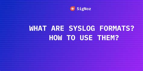 Image result for Syslog Format