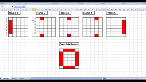 Toradh íomhá ar 5X7 LED Matrix
