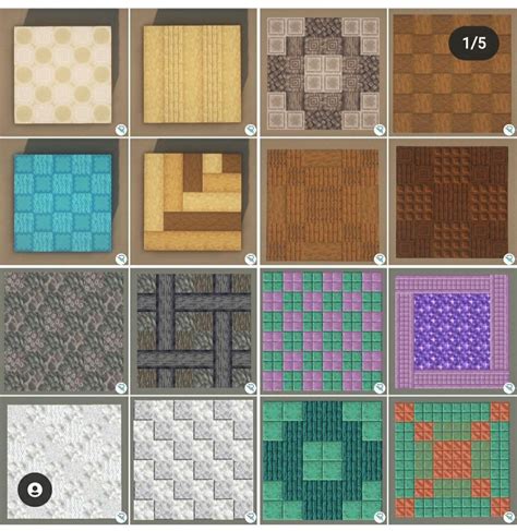 Toradh íomhá ar Minecraft Floor Flower Pattern