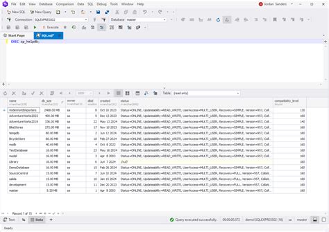 Image result for How to Find Which SQL DB Is Active From GUI