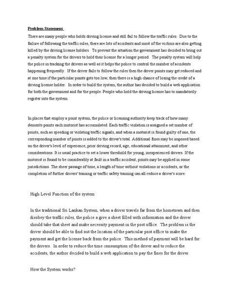 Image result for Problem Statement Examples for Safety