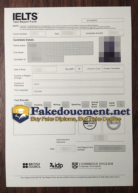 Image result for IELTS Test Official Certificate