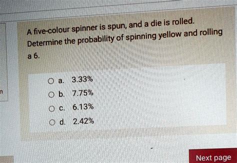 Image result for Color Spinner Probability