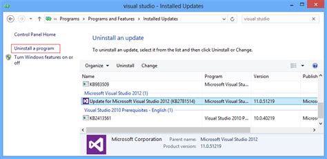 Image result for Uninstall Visual Studio