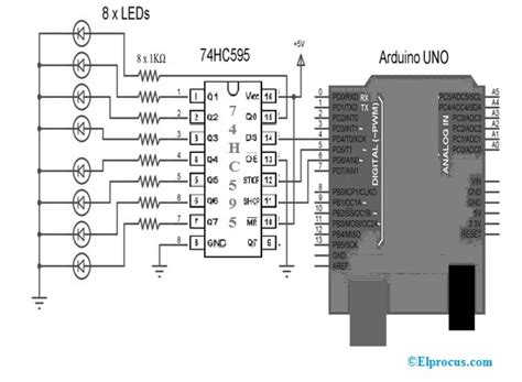 Afbeeldingsresultaten voor How to Use 74HC595 with Arduino