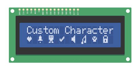 Image result for Arduino LCD Character Set