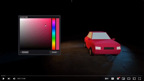 Unity Color Slider に対する画像結果