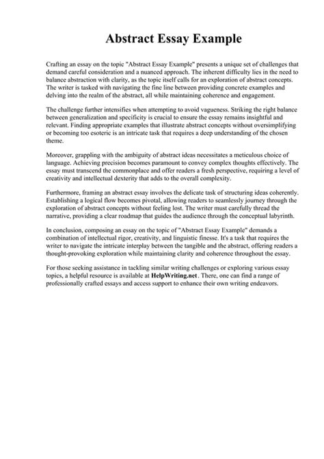 Image result for Creative Writing Abstract Examples