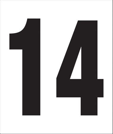 Image result for Number 14 in Light Black