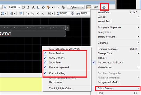 Image result for AutoCAD Mtext Toolbar