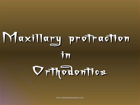 Image result for Maxillary Protraction