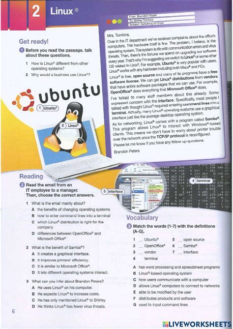 Toradh íomhá ar Fun Linux Worksheets for Students Free