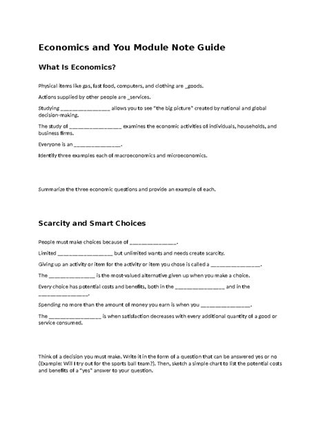 Image result for Economics Study Guide