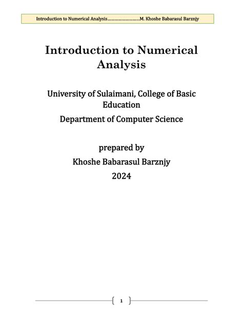 Afbeeldingsresultaten voor Introduction to Numerical Analysis