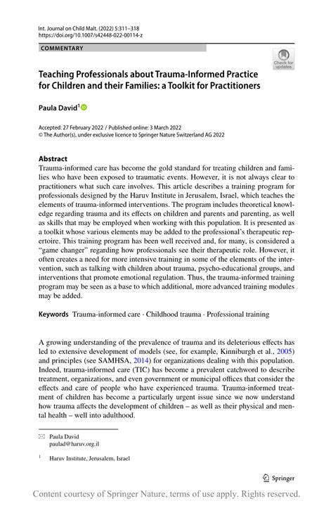 Image result for Trauma-Informed Practice for Children