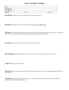 Image result for AP Biology Lab Report Example