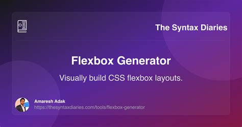 CSS Flexbox Layout Generator に対する画像結果