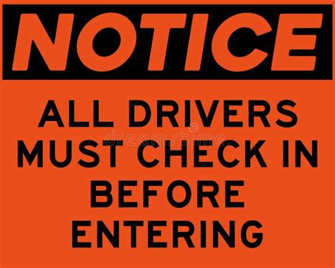 Toradh íomhá ar Signs Telling Drivers to Check In