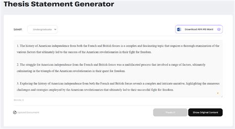 Image result for Three-Part Thesis Statement Generator