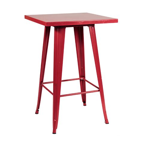 Red Metal Rectangular Table に対する画像結果
