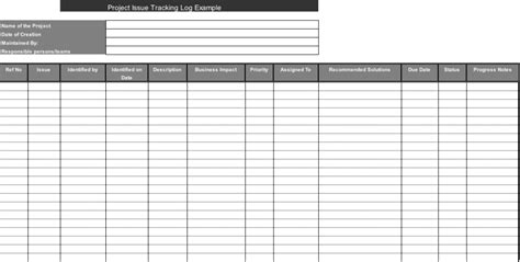 Image result for Issue Tracking Log Template Excel