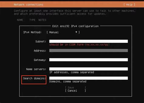Toradh íomhá ar IP Config Domain