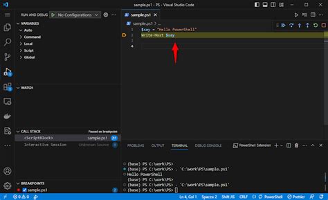Code PowerShell に対する画像結果