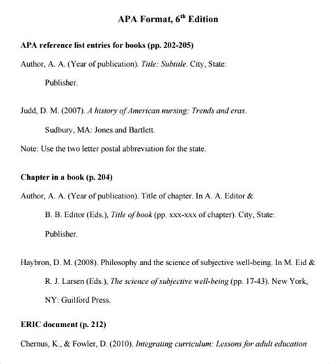 Afbeeldingsresultaten voor APA Research Paper Example 6th Edition
