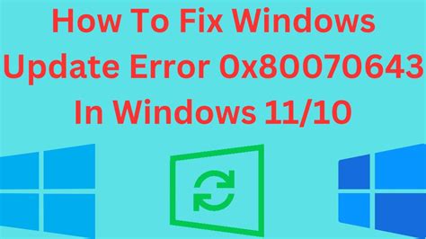 Afbeeldingsresultaten voor Windows 1.0 Error Code 0X80070643