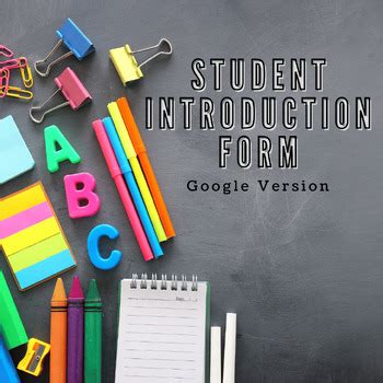 Image result for Student Introduction Worksheet