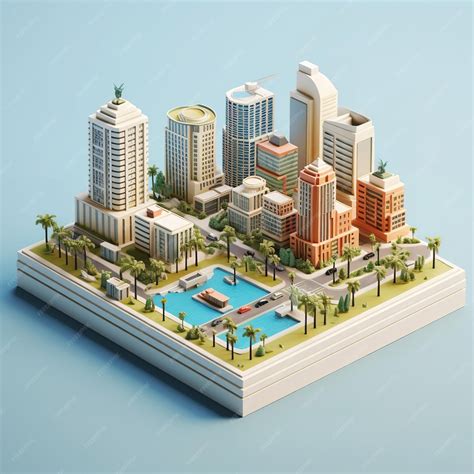 Toradh íomhá ar Isometric Model View Building Enefgy Model