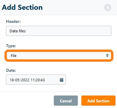 Section File Formation に対する画像結果