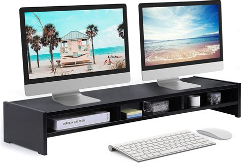 Image result for Computer Monitor Shelf for Desk