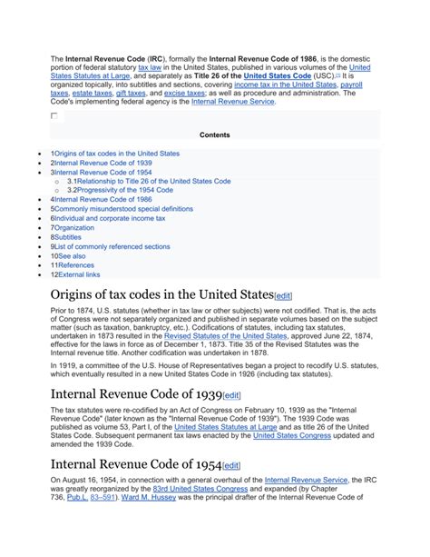 Image result for IRS Tax Code