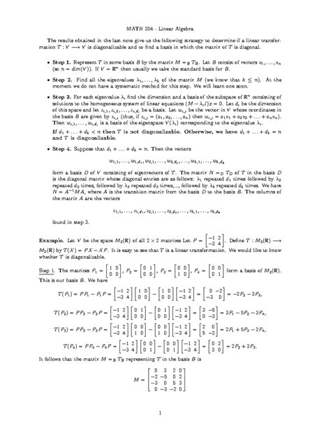 Image result for Lecture 18 Linear Algebra Math 304